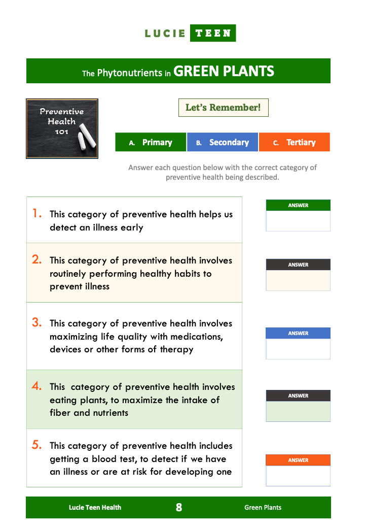 Preventive health